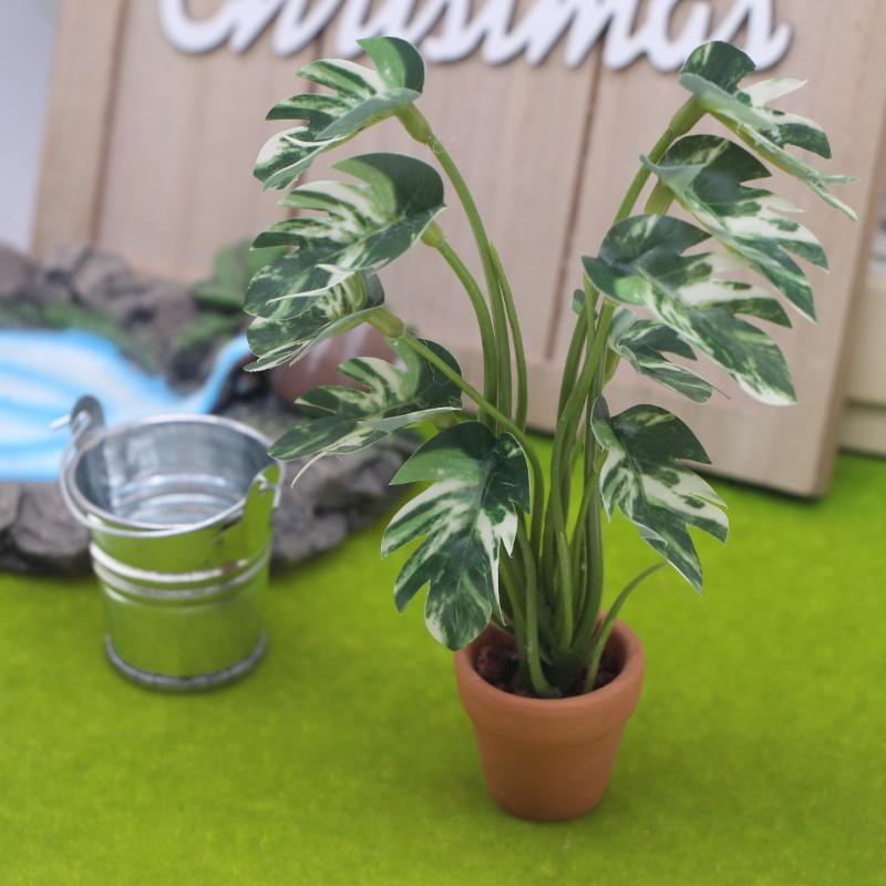 Bonsai Garden For Sale - ホットセール 1/12 ドールハウス シミュレーション モンステラ 緑の植物