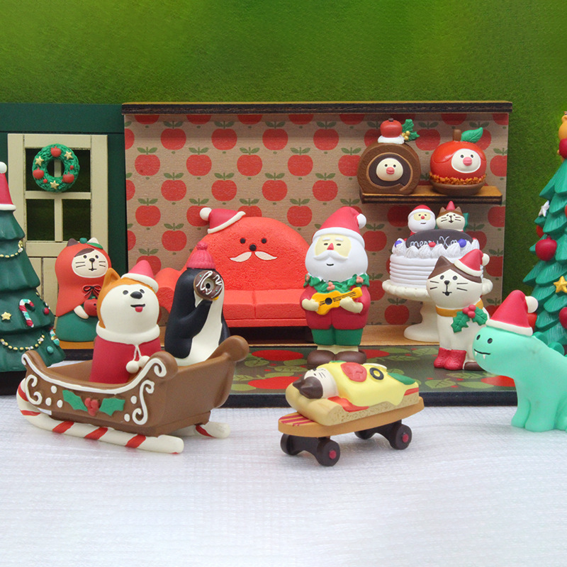シーンデコレーションクリスマスシリーズ本棚装飾品コレクタブル - Bonsai Garden In Japan のレビューと価格