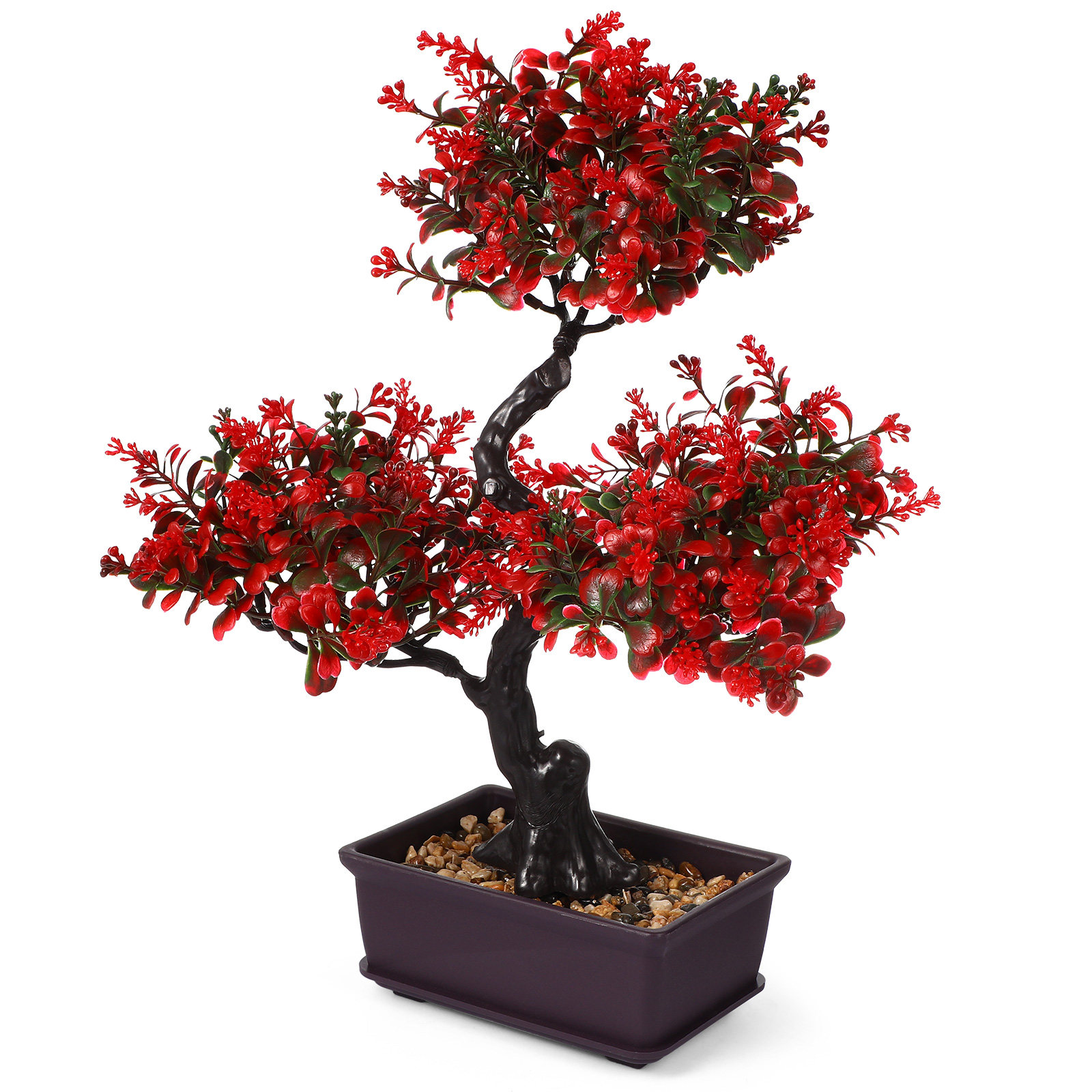 人工盆栽リアルなシミュレーションフェイク盆栽鉢植え植物、室内 - Bonsai Garden Cafe のレビューと価格
