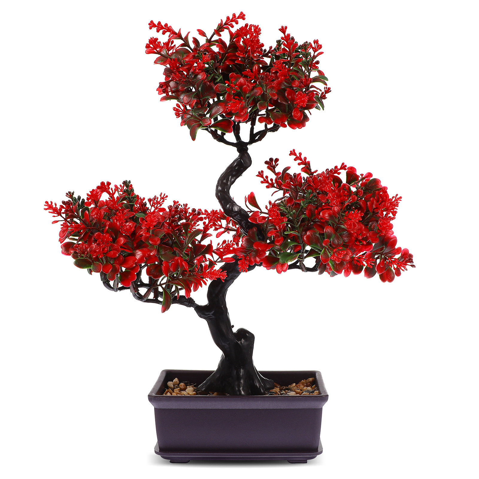 人工盆栽リアルなシミュレーションフェイク盆栽鉢植え植物、室内 - Bonsai Garden Cafe のレビューと価格