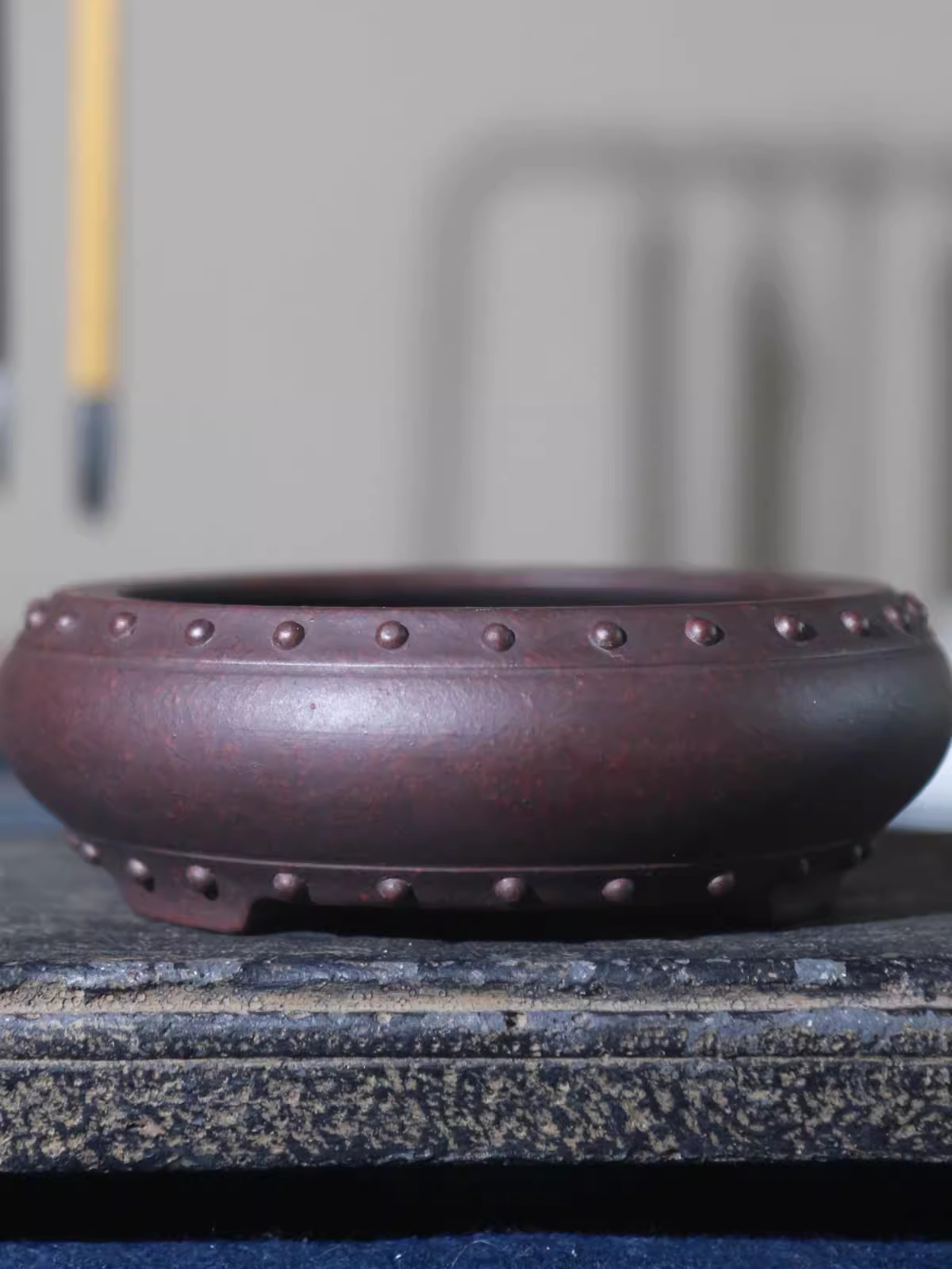 セラミックサークル盆栽ポット、紫の砂、中国の庭、ホームテーブ - Japanese Garden Bonsai のレビューと価格