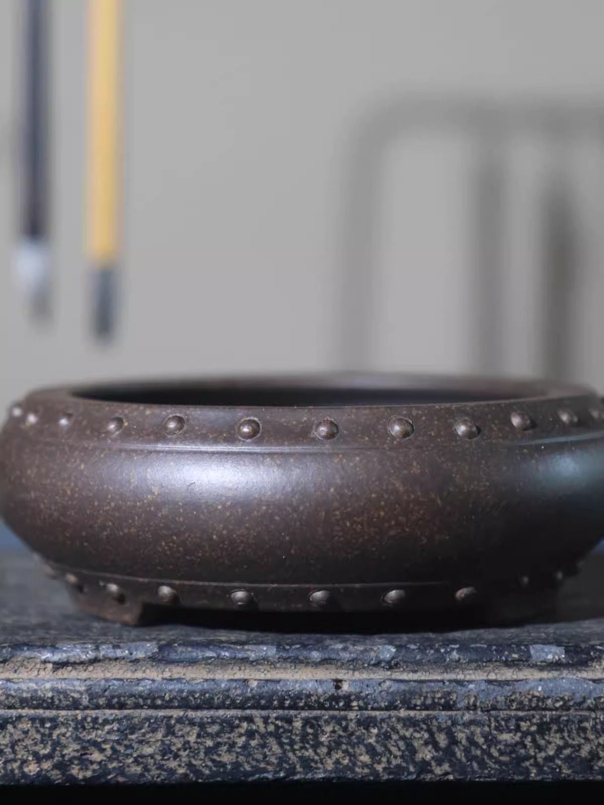 セラミックサークル盆栽ポット、紫の砂、中国の庭、ホームテーブ - Japanese Garden Bonsai のレビューと価格