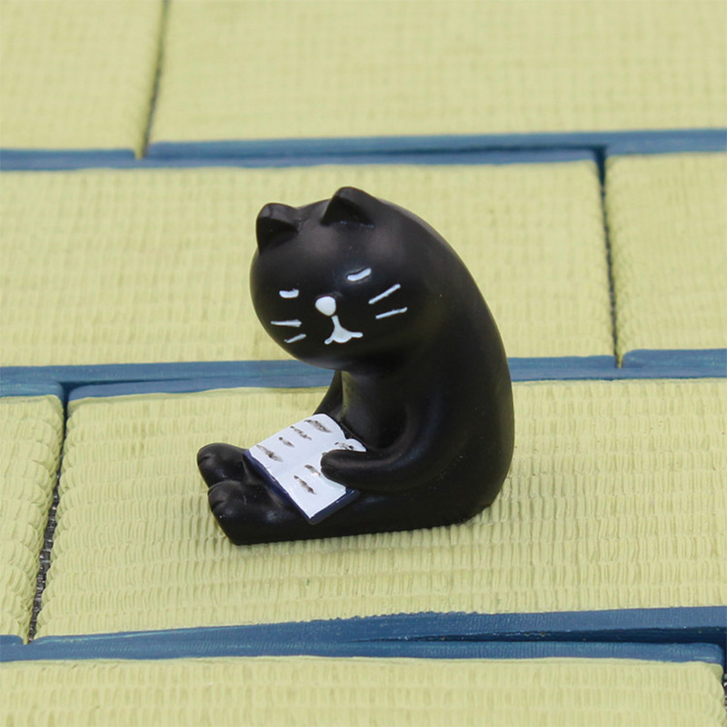 デコール黒猫クマハリネズミミニチュア置物日本雑貨動物家の装飾 - Bonsai Garden In Japan のレビューと価格
