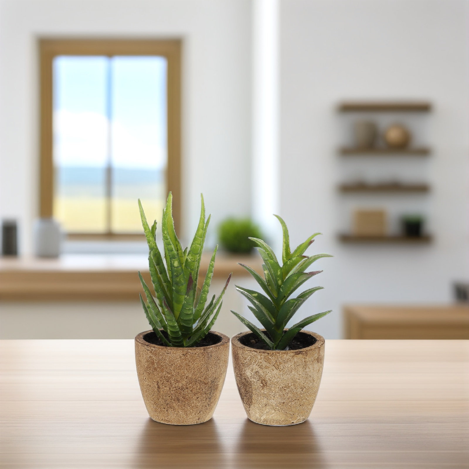 4個入り シミュレーション多肉植物 人工ミニ鉢植え ホームオ - Bonsai Garden Cafe のレビューと価格