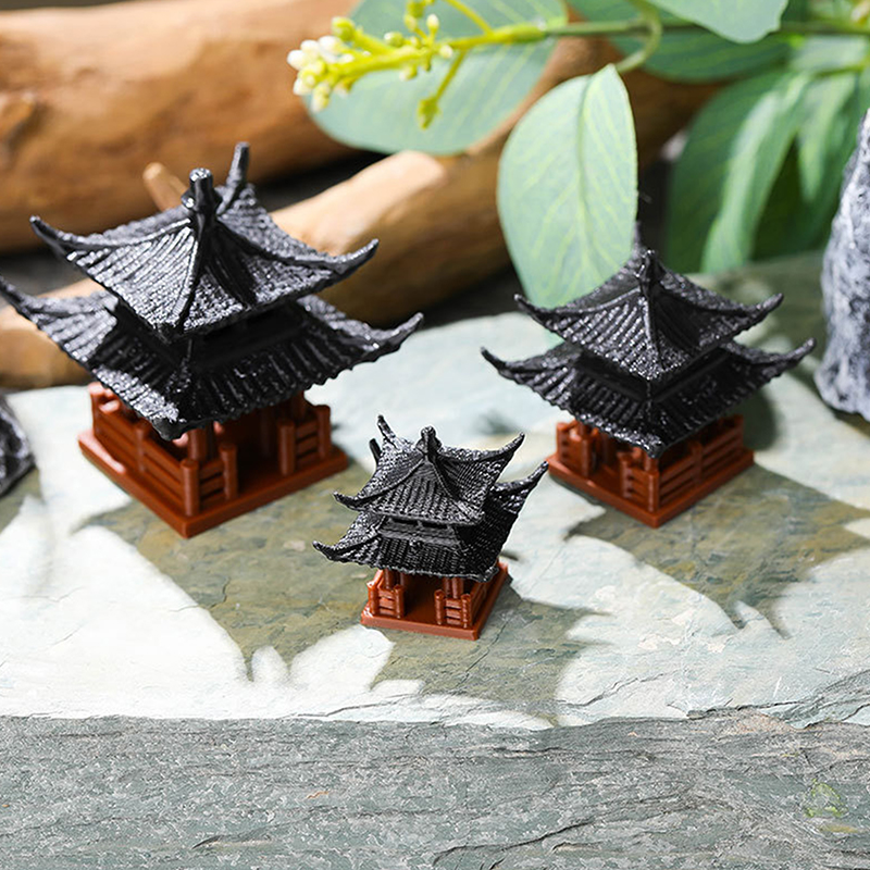 ミニ塔像妖精の庭の装飾古代建物モデル日本パビリオン装飾禅庭水 - Japanese Garden Bonsai のレビューと価格