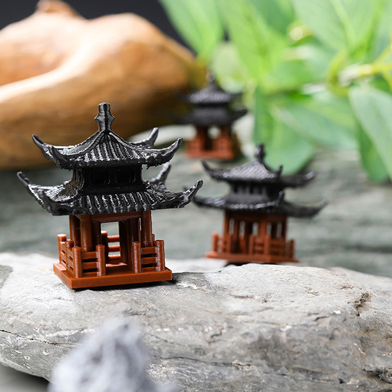 ミニ塔像妖精の庭の装飾古代建物モデル日本パビリオン装飾禅庭水 - Japanese Garden Bonsai のレビューと価格