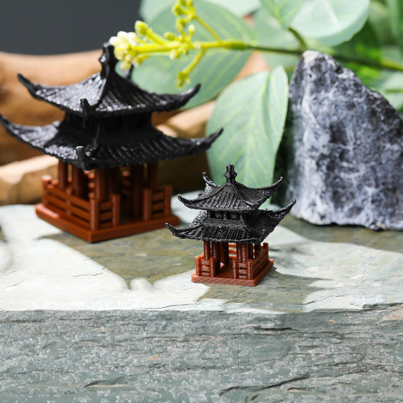 ミニ塔像妖精の庭の装飾古代建物モデル日本パビリオン装飾禅庭水 - Japanese Garden Bonsai のレビューと価格