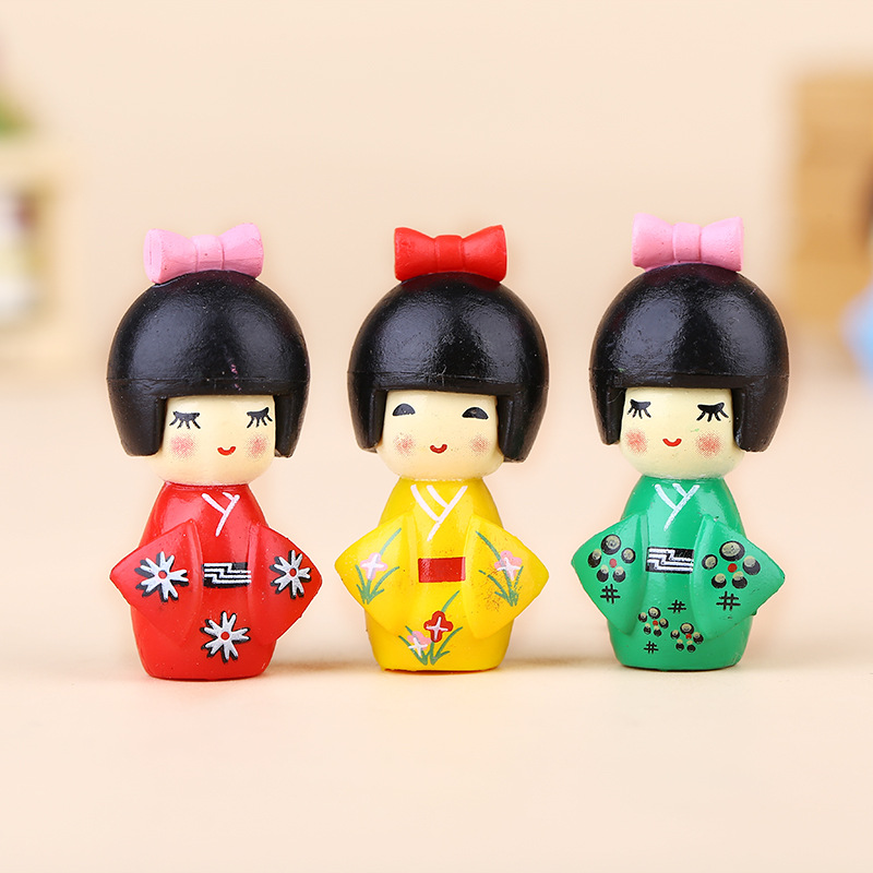 新しい日本のかわいい女の子の置物盆栽装飾ミニ家の装飾ミニチュ - Japanese Garden Bonsai のレビューと価格