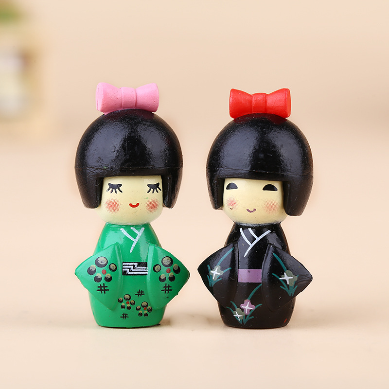 新しい日本のかわいい女の子の置物盆栽装飾ミニ家の装飾ミニチュ - Japanese Garden Bonsai のレビューと価格