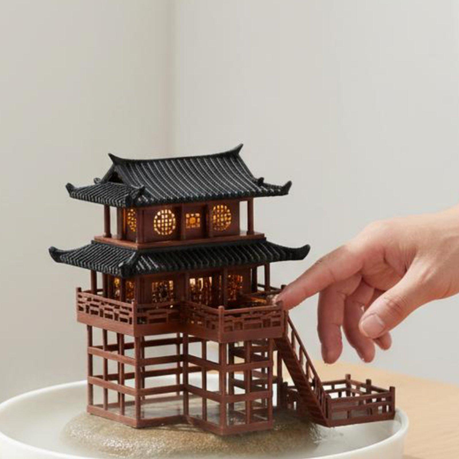 盆栽ハウス卓上プラスチック製パゴダミニマイクロ風景ホームアク - Japanese Garden Bonsai のレビューと価格