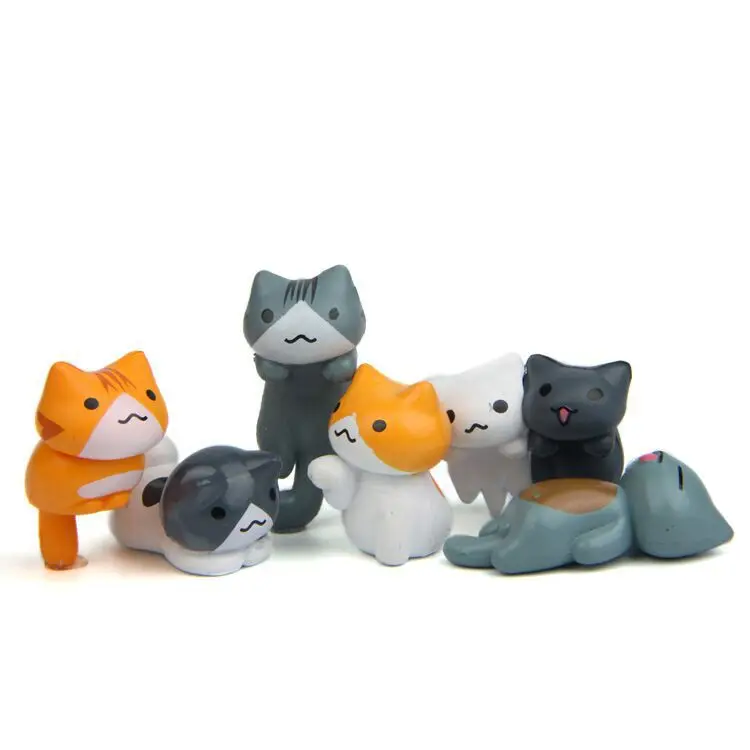 6 ピース/セット漫画ラッキー pvc 猫ホームガーデン盆栽 - Bonsai Garden In Japan のレビューと価格
